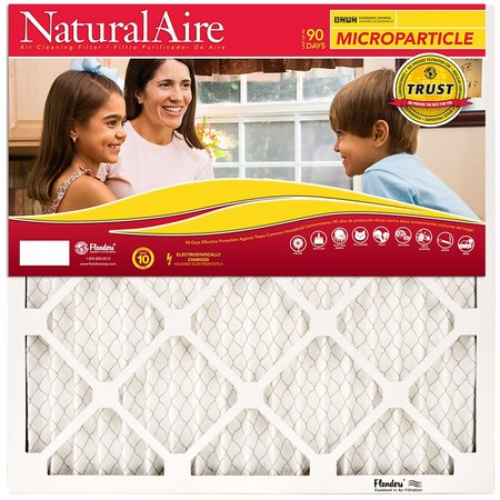 AAF FLANDERS NaturalAire 20 in. W X 25 in. H X 1 in. D Synthetic 10 MERV Pleated Microparticle Air F 85256.012025